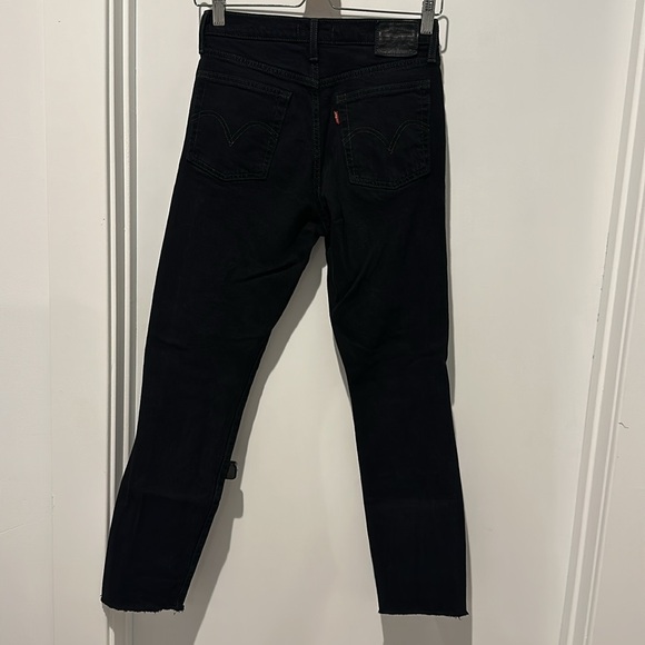 LEVIS WEDGIE ICON FIT HIGH WAIST RIPPED JEANS WITH RAW HEM - Picture 8 of 14